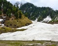 Frozen Stream in Naran Kaghan Valley, Pakistan Royalty Free Stock Photo