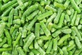 Frozen string beans background Royalty Free Stock Photo