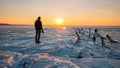 Frozen Sunset, Sandy Hook, NJ