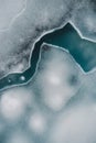 Frozen surface. Ice crystals texture Royalty Free Stock Photo