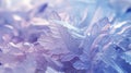 Frozen Symphony: Intricate Interlacing of Abstract Ice Crystals in Blue, Purple, and Silver Royalty Free Stock Photo