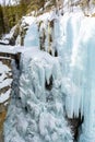 Johnston Canyon in winter, Canada Royalty Free Stock Photo