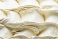 Frozen Vanilla flavour gelato - full frame detail. Close up of a white surface texture of Ice cream Royalty Free Stock Photo