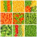 Frozen vegetables backgrounds