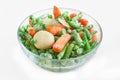 Frozen vegetables in glass bowl Royalty Free Stock Photo