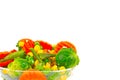 Frozen vegetables in a glass bowl Royalty Free Stock Photo