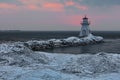 Frozen Vigil: Southampton Range Light