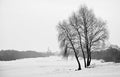 Frozen Volkhov river