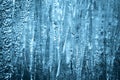Frozen Water Abstract Shape, Ice Floe Closeup.