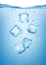 Frozen Water Cubes Composition