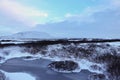 Frozen water in Iceland
