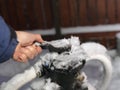 Frozen water pump