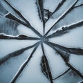 Frozen water surface with shards of ice Royalty Free Stock Photo