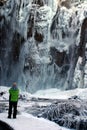 Frozen waterfall