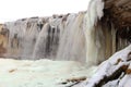 Frozen waterfall