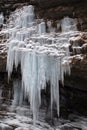 Frozen waterfall