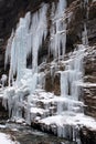 Frozen waterfall