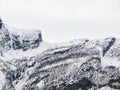 Frozen waterfall and icicles, beautiful landscape in Norway Royalty Free Stock Photo