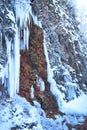 Frozen waterfall