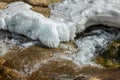 Frozen waterfall,  Rocky Mountain National Park, Colorado, USA Royalty Free Stock Photo