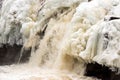 Frozen Waterfall In Saint George, NB, Canada