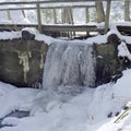 Frozen waterfall Royalty Free Stock Photo