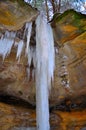 Frozen waterfalls