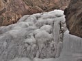 Frozen Waterfalls at Hanging Rock State Park Royalty Free Stock Photo