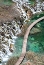 Frozen Waterfalls in Plitvice National Park, Croatia Royalty Free Stock Photo