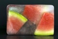 Frozen watermelon slices