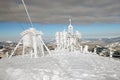 Frozen weather station Royalty Free Stock Photo