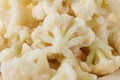 Frozen white cauliflower and healthy food vegetable, vegetarian