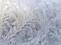 Frozen Window Frost Pattern Royalty Free Stock Photo