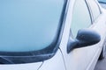 Frozen windshield Royalty Free Stock Photo