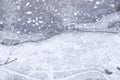 Frozen winter lake, ice texture background Royalty Free Stock Photo