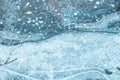 Frozen winter lake, ice texture background Royalty Free Stock Photo