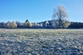 A frozen winter landscape