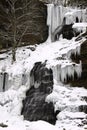 Frozen Winter Waterfall Cathedral Falls WV Royalty Free Stock Photo