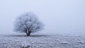 A Frozen World: Steppe Tree and Frost