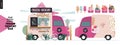 Frozen yoghurt bar - small business graphics - food truck