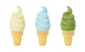 Frozen Yogurt or Soft Serve Ice Cream Cones