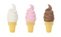 Frozen Yogurt or Soft Serve Ice Cream Cones