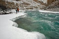Frozen Zanskar River-2 Royalty Free Stock Photo