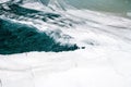 Frozen Zanskar River Waves. Blue water. Ice burg. Minus degree Temperature. Ladakh. India Royalty Free Stock Photo