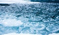 Frozen Zanskar River Waves. Minus degree Temperature. Ladakh. India Royalty Free Stock Photo