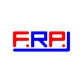 FRP letter logo creative design with vector graphic, FRP Royalty Free Stock Photo