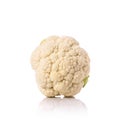 Frsh white cauliflower. Studio shot isolated on white Royalty Free Stock Photo