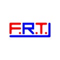 FRT letter logo creative design with vector graphic, FRT Royalty Free Stock Photo