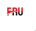 FRU Letter Initial Logo Design Vector Illustration