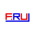 FRU letter logo creative design with vector graphic, FRU